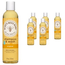 버츠비 내추럴 베이비 샴푸 앤 워시 올인원클렌저 노 티얼스 오리지널, 6개, 235ml