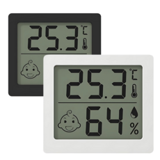 올위듀 상쾌한 거치식 자석형 온습도계, 1개, 화이트