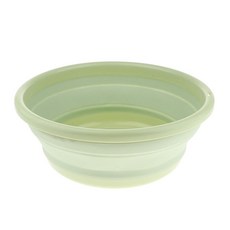 shangren 접이식 및 휴대용 베이비 키즈 낚시 캠핑을위한 공간 절약형 세면기 욕조 피크닉 하이킹 바베큐 여행, 20cm, PP 폴리 프로필렌 TPE, 녹색, 1개