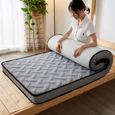 90cm 토퍼 침대 메모리폼 거실 접이식 손님용 핑크색, 1cm, 3D 프로스페리티 그레이 8cm
