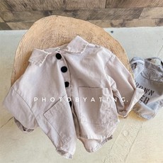 童裝女童春韓版水洗麻棉襯衫開衫外套