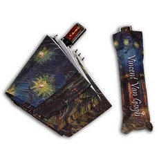 아트박스/헬로레인캣츠 고흐_론강의 별밤 3단완전자동 우산