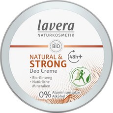 독일 라베라 LAVERA Natural & Strong Deo creme 내츄럴 & 스트롱 데오드란트 크림, 4개, 50ml