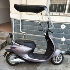 오토바이 스쿠터 캐노피 지붕 바람막이 차양막 덮개 백미러 우비 오토바이지붕 스크린