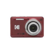 KODAK 코닥 PIXPRO 사용 편리 줌 FZ55-RD16MP 디지털카메라 광학 5배줌 광각 28mm 2.7인치 액정 화면 레드, 1cm