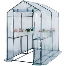 길냥이 비닐하우스 길고양이 방한 투명 겨울급식소 온실, 1개, T. 2 투명 외부 커버 143143195