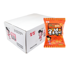 싱싱 라볶이 50g 40개입 1박스 매콤한 스낵 과자 무, 40개