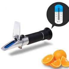 휴대용 굴절당도계 굴절식 당도측정기 자동온도보정 방수 당도 측정기, 1개