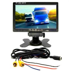 조수석모니터 차량용디스플레이 네비 고화질 7인치 차박TV 천장 캠핑카 모니터, 7인치 VGA+AV 1024x600 충전