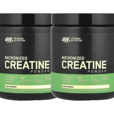 옵티멈 뉴트리션 마이크로나이즈드 크레아틴 파우더 언플래버드 Optimum Nutrition Micronized Creatine Powder 300g, 2개