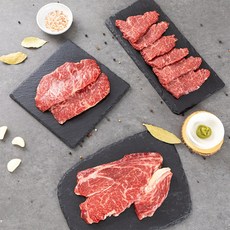 [한성가횡성한우]1++등급 구이세트 1호 1.7kg(등심 500g 채끝 600g 특수부위 600g), 1개