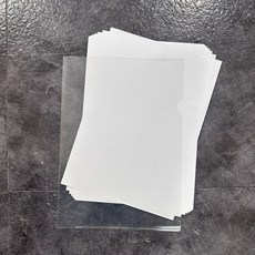 홀더 L자 A4 10P 클리어 화일