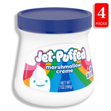 크래프트 제트-퍼프드 마시멜로 크림 7oz 198g, 4개