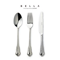 까사무띠 벨라 커트러리 카페 신혼 실버 양식기세트3P, 1세트, 스푼1p+포크1p+나이프1p