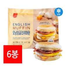 냉동 모닝잉글리쉬 맥머핀 840g 삼립 편의점 매점빵 번들 카페메뉴 브런치, 6개