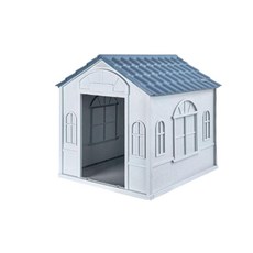 애견하우스 특대형 개집 애견집 강아지 야외 하우스, 방풍 철문 모델 바람 차단, 1개, 소형 그레이 452A