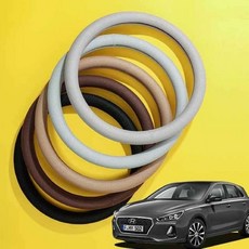 i30 핸들커버 쿨매쉬 땀흡수 카바 자동차 차량용 열선 순정, 매쉬 D컷, 매쉬 D컷_하바나브라운