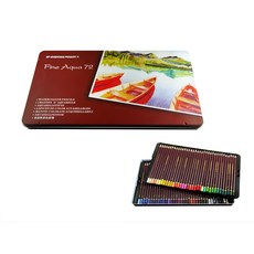 ENGROSS PENART Fine Aqua 72色水性色鉛筆組，色彩鮮明易暈染，鐵盒裝方便攜帶, 1套, 72