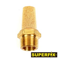 STM(금속소음기) STB-01(1/8) 원터치 피팅 휘팅 에어연결 공압밸브, 1개