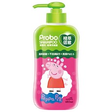 博寶兒 佩佩豬 植萃低敏洗髮沐浴露650ml (營養小站), 1個, 650ml