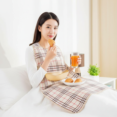 어르신용 방수 식사용 턱받이 앞치마 실버 세대용 식사, 1개, 베이지