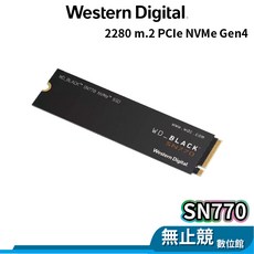 WD 威騰 黑標 SN770 NVMe M.2 2280 Gen4 PCIe x4 SSD 固態硬碟, 500G