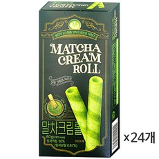 프란찌 말차 크림롤 과자, 24개, 60g