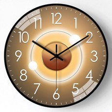 8인치 20cm 라이트 럭셔리 음소거 가정용 거실 인테리어 시계 벽시계 도매78373, 3003 블랙테