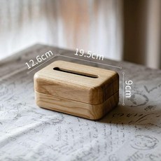 원목 티슈 박스 수납함 케이스 각 커버 각케이스, 1개