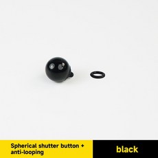 fujifilm 호환 X100Vi 핸들 그립 용 Fuji Metal Rest Hand 전용 금속 핫슈 엄지 업 핑거, Black Ball Button, 1개