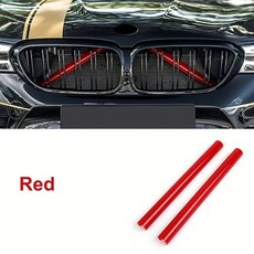 호환 2개 스포츠 매트 ABS 차량 전면 그릴 레이싱 스타일 BMW F20 F21 F22 F23 F24 F30 F36 모형용, 03 빨간색