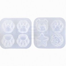레진아트 붕어빵 실리콘 몰드 미니 DIY 공예 틀, 랜덤 4구