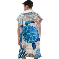 超細纖維吸水連帽毛巾衣 成人一般尺寸, 【一般尺寸】大海龜【超細纖維】, 1個