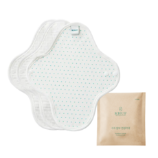 쿠프 프리미엄 유기농 밤부 면생리대 민트, 3개, 1개입, 소형