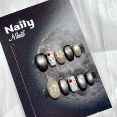 Naily 純手工穿戴甲 星幻銀河 M碼, 1個