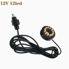 호환 12V 수중 12-LED 조명 링 잠수정 연못 정원 AC 어댑터, 05 White plug