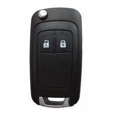 쉐보레 폴딩키 키 케이스 호환용 교체형 트랙스 스파크 말리부 스마트키 크루즈 올란도 임팔라 자동차키케이스, 기본 2버튼, 블랙, 기본 2버튼