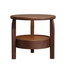 원형 원목 거실 테이블 북유럽 간이 쇼파 옆테이블 키 큰 모델 40x40x60cm 월넛, 키 큰 모델 50x50x60cm 월넛