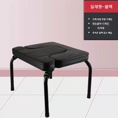 리리치온 가정용 거꾸리 운동기구 스트레칭 요가 물구나무 연습 명상 거꾸로 매달리기 벤치 보조기구, 기본 모델 - 블랙 패널