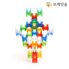 브레인숲 아키레일 큐브 베이직 92PCS 구슬굴리기 롤러코스터(가이드북+보관함)
