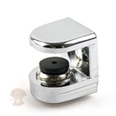 곰돌이네상점 유리다보 디귿자 크롬 미니 유리선반다보