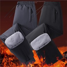 ANYOU 남성 방한 바지 바지도톰 바지겨울바지