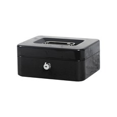 자물쇠 소형금고 미니돈통 수납함 캐쉬박스, 돈통(중형)_블랙, 본상품선택