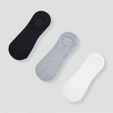 [JAJU] 자주 남 코튼 립 하이컷 페이크 삭스 3족_네이비