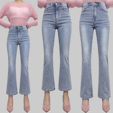 제이엠스타일 [8컬러/숏 롱/S~2XL] 여성 스판 부츠컷 청바지 여자 블랙 검정 나팔 바지 빅사이즈 봄 여름 가을 키작녀 키큰녀