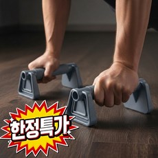 피넬 휴대용 미니 푸쉬업바 2p, 그레이