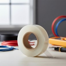 더가 투명 전기작업 전선보호 전기절연테이프 19mm x 10M, 1개