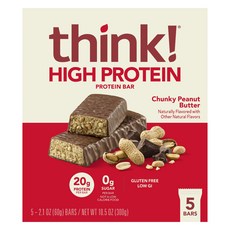 THiNK 高蛋白棒粗花生醬 5 包, 300g