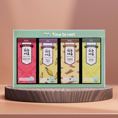 [본사직영] 다예 쉬는여유 밸런스타임 4종 삼각 티백차 선물세트+쇼핑백(옥수수수염차 히비스커스 우엉차 레몬밤), 1세트, 60개입
