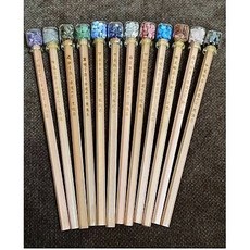 佳樺 台灣文創12星座幸運石鉛筆, 1個, 雙魚座(一組10支)